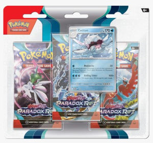 Pokemon Paradox Rift 3 Pack Blister [Cetitan OR Arctibax] - SV04
