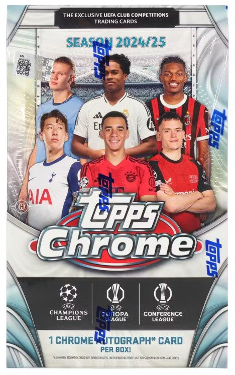 2024/25 Topps Chrome UEFA Club Competitions Soccer Hobby Box