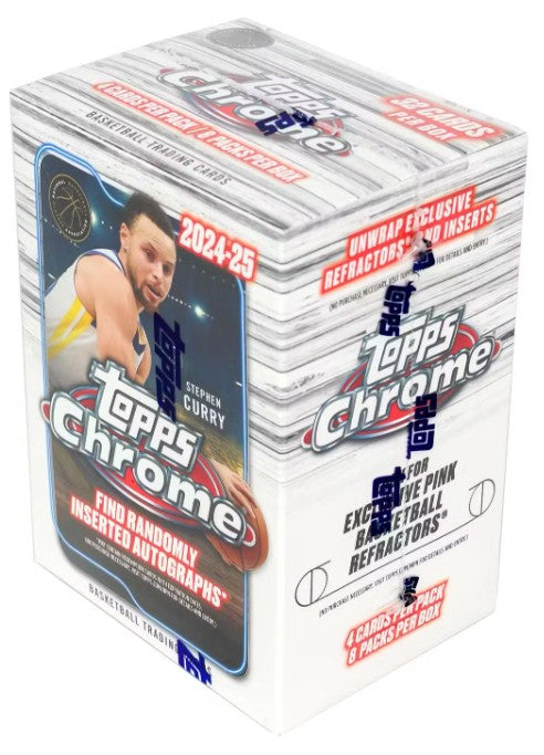 2024/25 Topps Chrome Basketball 8-Pack Blaster Box
