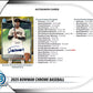 2025 Bowman Chrome Baseball Hobby Box (Presell)