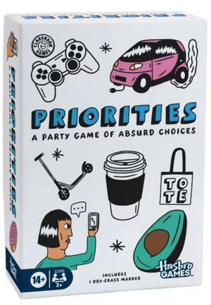 Priorities Game, Hilarious Party Game of Absurd Choices, Card Games for Adults and Teens 14+