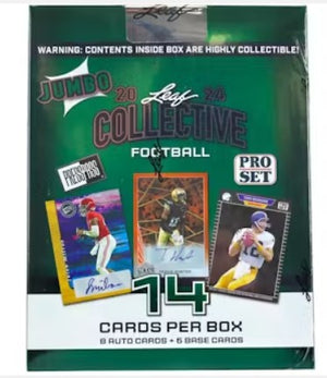 2024 Leaf Collective Football Hobby Jumbo Box