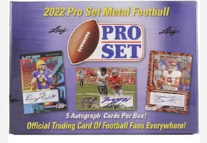 2022 Leaf Pro Set Metal Football Hobby Box