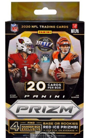 2020 Panini Prizm Football Hanger 20-Card Box (Red Ice Prizms)