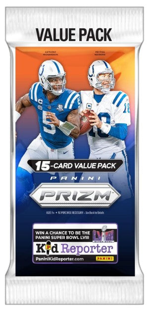 NFL Panini 2023 Prizm Football Trading Card Value Pack