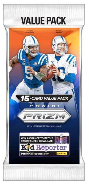 NFL Panini 2023 Prizm Football Trading Card Value Pack