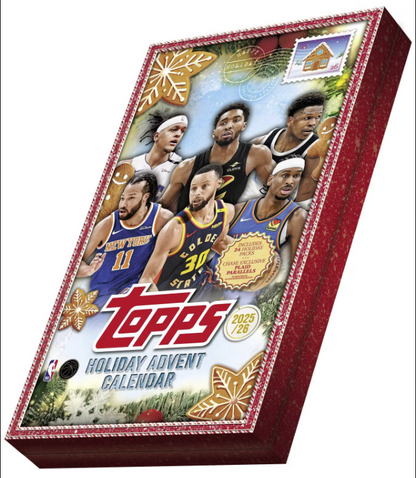 2025/26 Topps Holiday Basketball Countdown Calendar Box