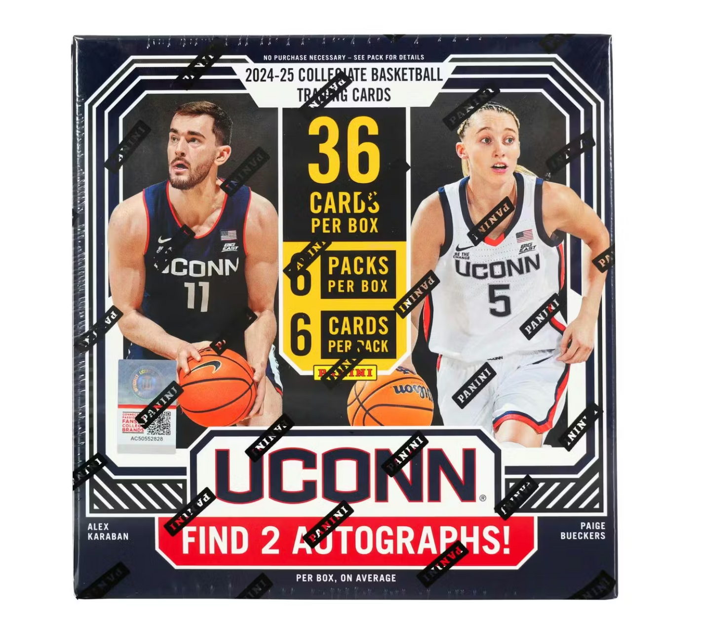 2024/25 Panini UConn Collegiate Basketball Hobby Box