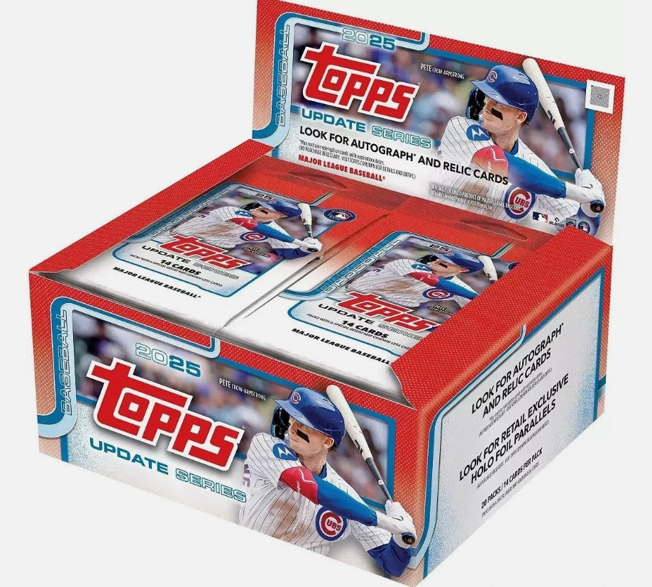 2025 Topps Baseball Update Series Retail Display Box