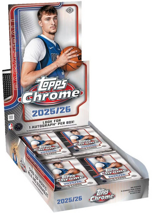 2025/26 Topps Chrome Basketball Hobby Box (Presell)