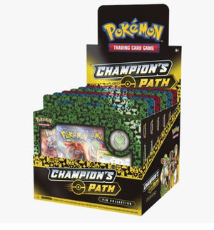 Champion's Path Pin Collection Display: Turffield, Hulbury, & Motostoke Gyms - Champion's Path (CHP)
