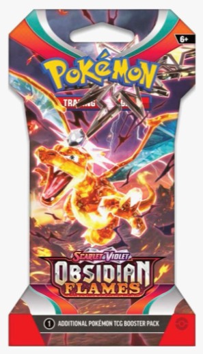 Obsidian Flames Sleeved Booster Pack - SV03: Obsidian Flames (OBF)