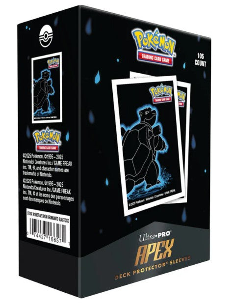 Ultra Pro: Pokemon Neon Kanto - Blastoise - Apex Deck Protector Sleeves (105ct)