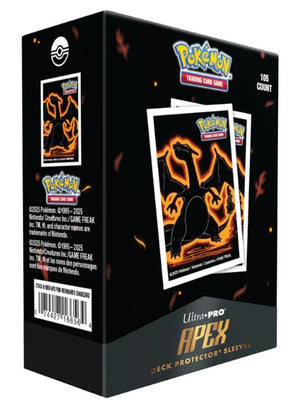Ultra Pro: Pokemon Neon Kanto - Charizard - Apex Deck Protector Sleeves (105ct)