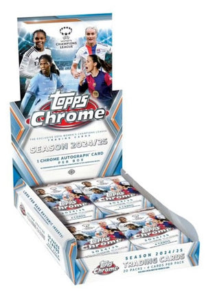2024/25 Topps Chrome UEFA Women's Champions League Soccer Hobby Box