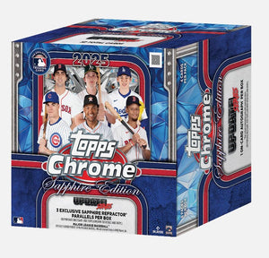 2025 Topps Chrome Update Series Baseball Sapphire Edition Box