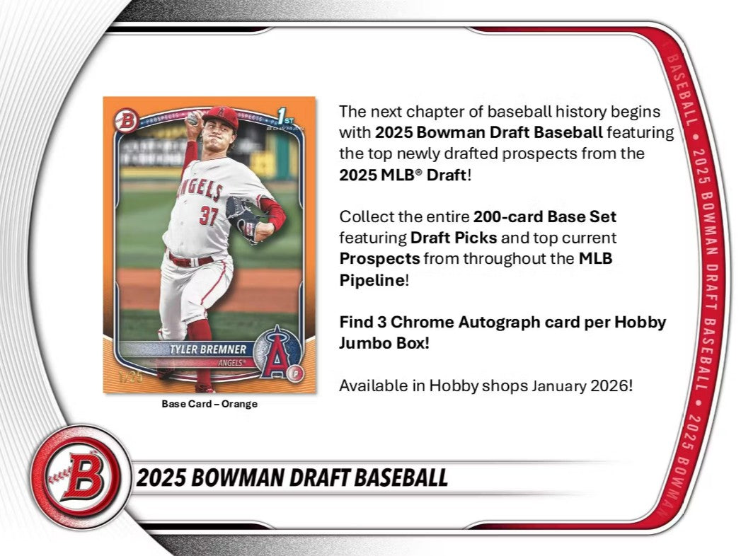 2025 Bowman Draft Baseball Super Jumbo Box Sealed Case