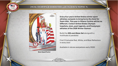 2026 Topps Chrome U.S. Olympics 7-Pack Blaster 40-Box Case
