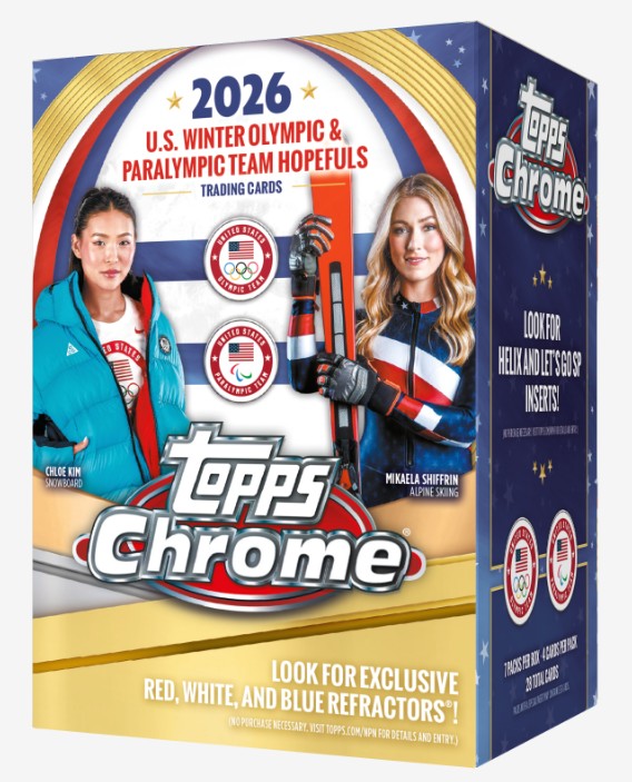 2026 Topps Chrome U.S. Olympics 7-Pack Blaster Box (Presell)