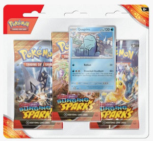 Surging Sparks 3 Pack Blister [Quagsire or Zapdos]