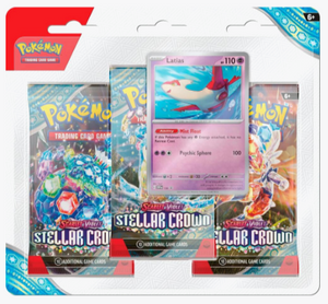 Pokemon Stellar Crown 3 Pack Blisters [Latias]