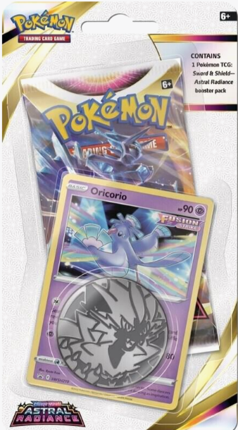 Pokemon Astral Radiance Single Pack Blister [Oricorio or Toxel]