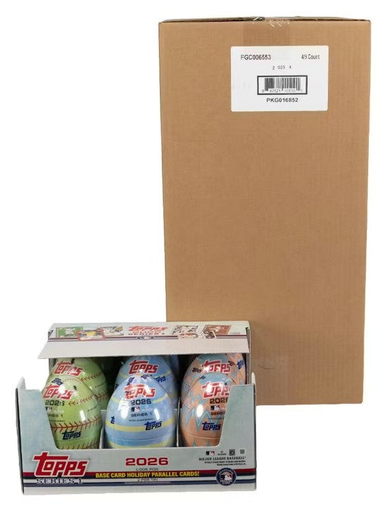 2026 Topps Series 1 Baseball 9-Tin 4-Box Case (36 Tins!)