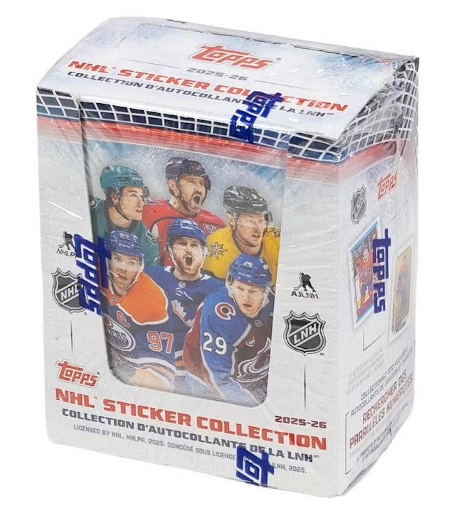 2025/26 Topps NHL Hockey Sticker Collection 50-Pack Box