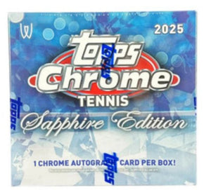 2025 Topps Chrome Tennis Sapphire Edition Box