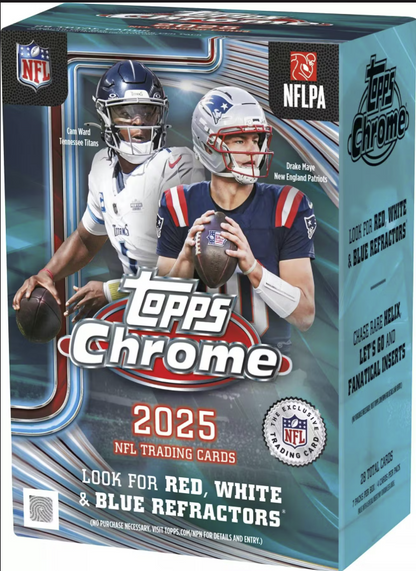 2025 Topps Chrome Football Blaster Box
