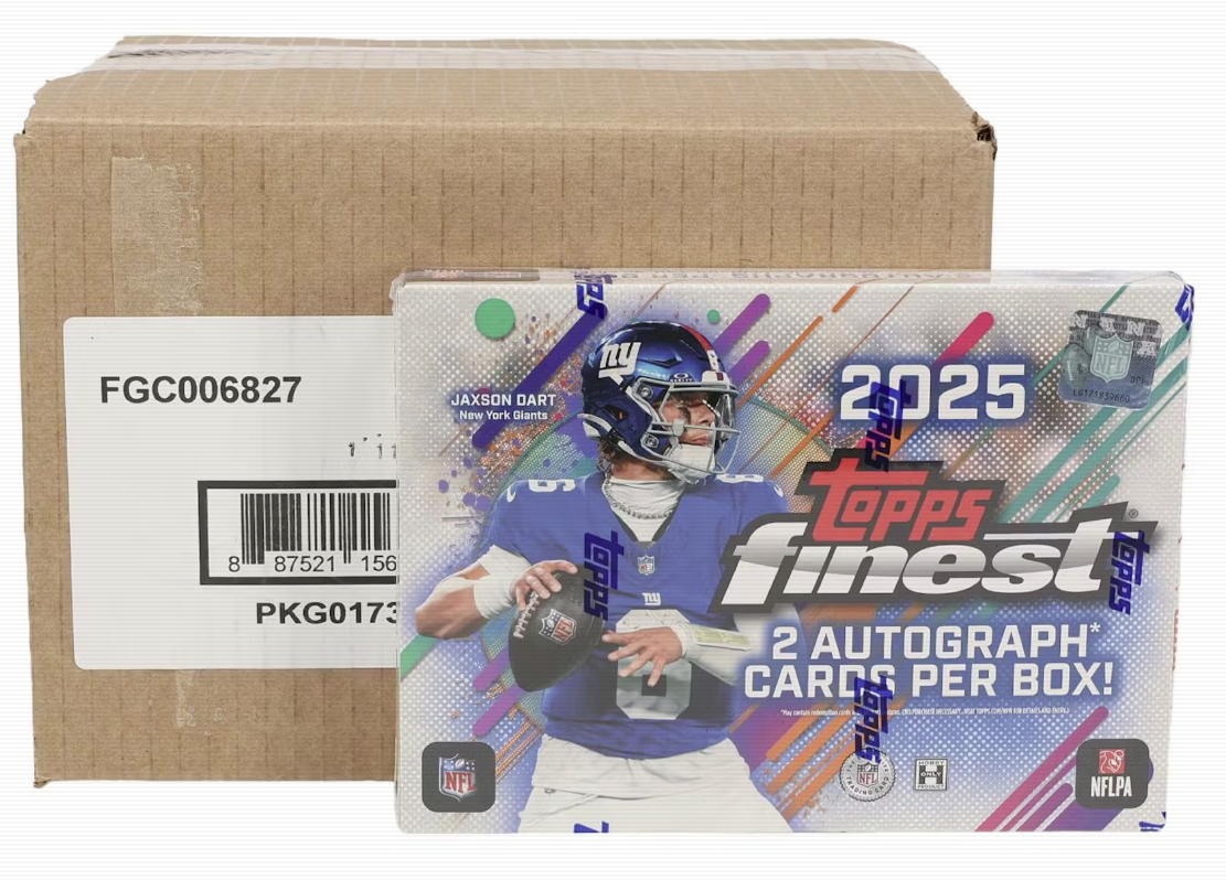 2025 Topps Finest Football Hobby 8-Box Case