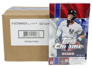 2026 Topps Chrome Baseball Hobby 12-Box Case (Presell)