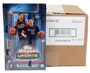 2025/26 Topps Chrome Update Series Basketball Hobby 12-Box Case (Presell)