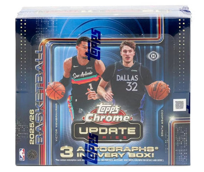 2025/26 Topps Chrome Update Series Basketball Hobby Jumbo Box (Presell)