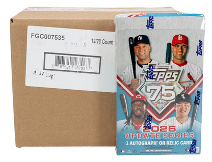 2026 Topps Update Series Baseball Hobby 12-Box Case (Presell)