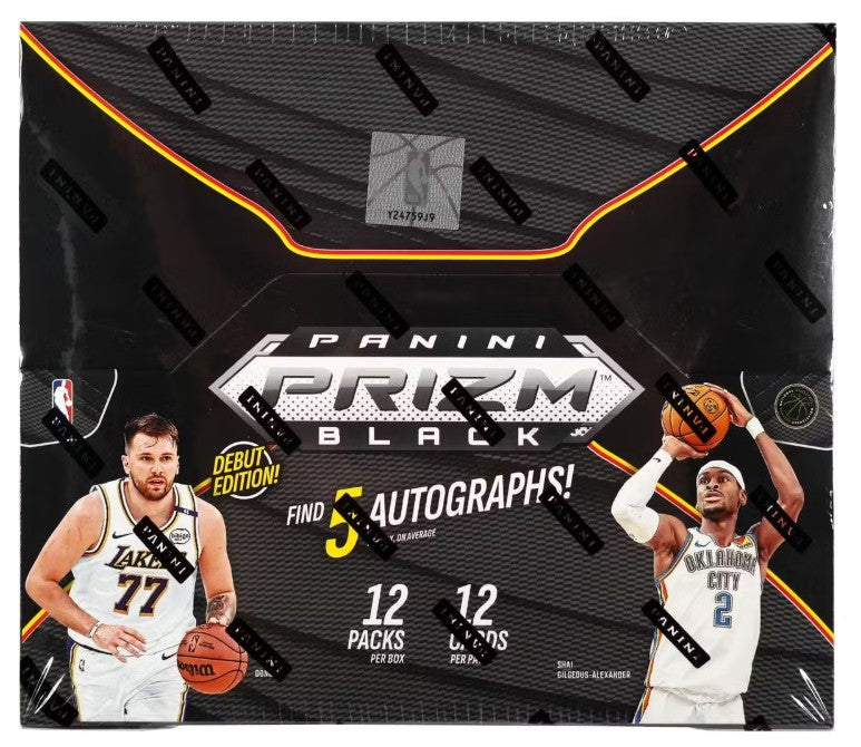 2024/25 Panini Prizm Black Basketball Hobby Box