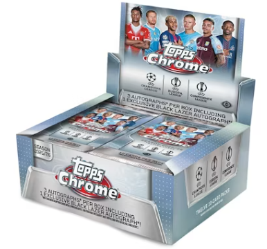 2025/26 Topps Chrome UEFA Club Competitions Soccer Jumbo Box