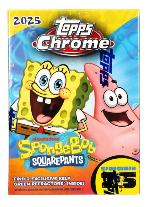 SpongeBob Chrome 25th Anniversary 7-Pack Blaster Box (Topps 2025)