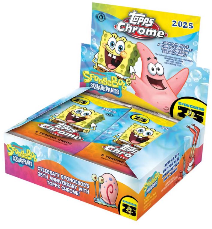 SpongeBob Chrome 25th Anniversary Hobby Box (Topps 2025)