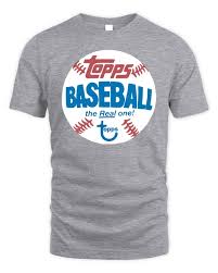Topps Baseball "The Real One" T-Shirt by Homage - Dark Grey