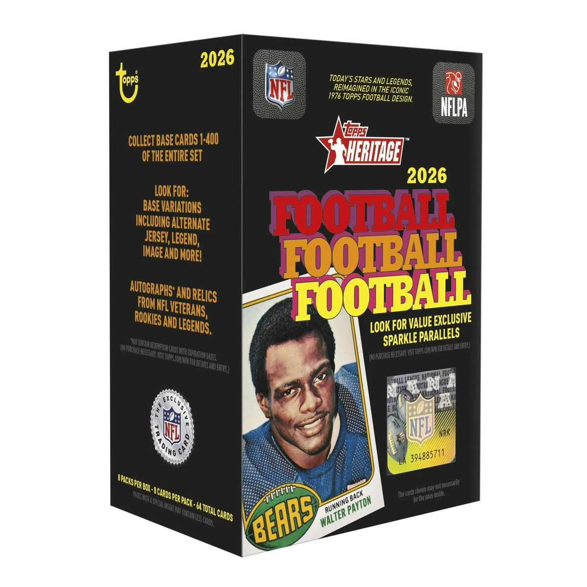 2026 Topps Heritage Football blaster box