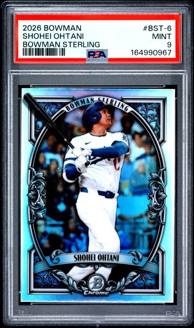 2026 BOWMAN CHROME BOWMAN STERLING #BST-6 SHOHEI OHTANI PSA 9