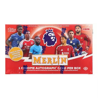 2025/26 Topps Merlin Premier League EPL Soccer Hobby Box