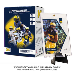 University of Michigan Football 2025 Trading Cards - Platinum Box (Guaranteed Autograph)