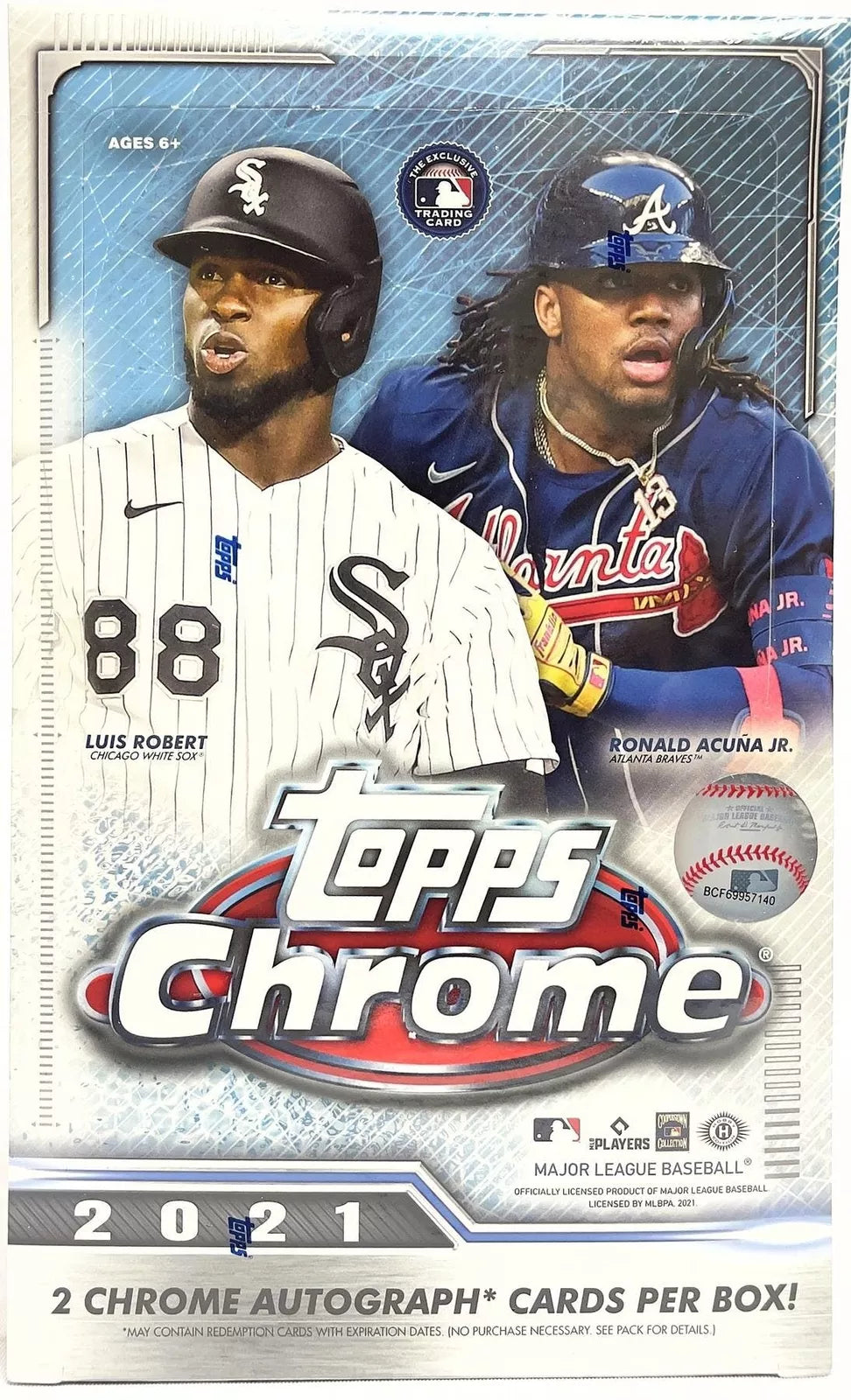 2021 Topps Chrome Baseball Hobby Box } 2 Autos per Box