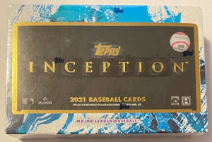 2021 Topps Inception Baseball Factory Sealed Hobby Box