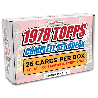 1978 TOPPS BASEBALL COMPLETE SET BREAK - 25 CARDS PER BOX! 2 HOFERs IN EACH BOX!