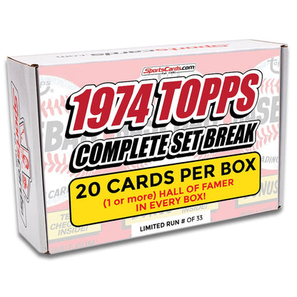 1974 TOPPS BASEBALL COMPLETE SET BREAK - 20 CARDS PER BOX! INCLUDES 1 OR MORE HOFers!