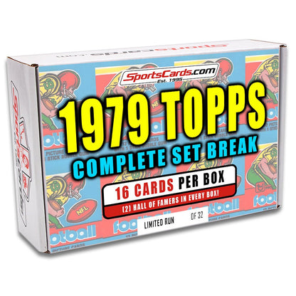 1979 TOPPS FOOTBALL COMPLETE SET BREAK - 16 CARDS PER BOX! 2 HOFERS PER BOX!