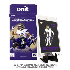 University of Washington Football 2025 Trading Cards - Single Pack